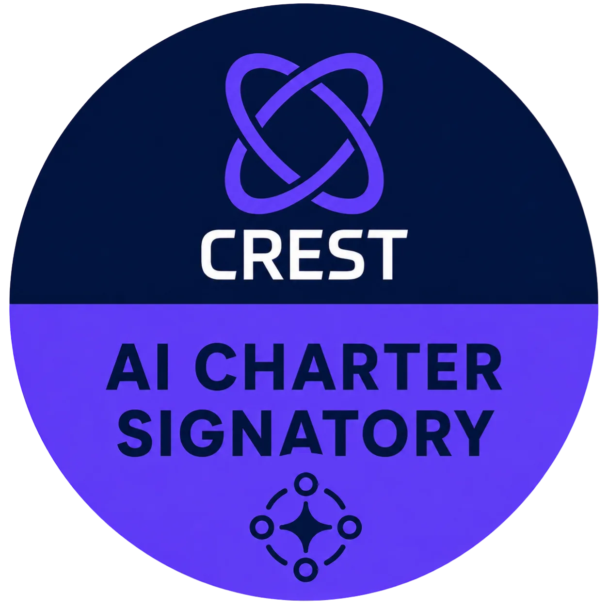 CREST AI Charter Signatory Badge